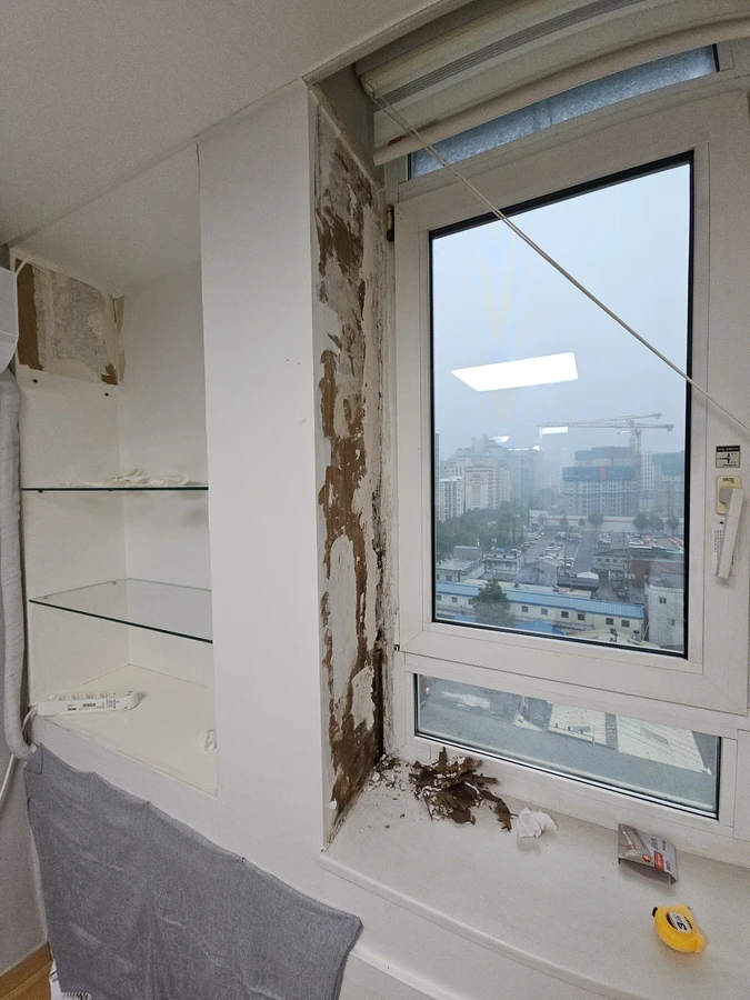 목공시공전문 전세집 목공시공 마감 상태 확인